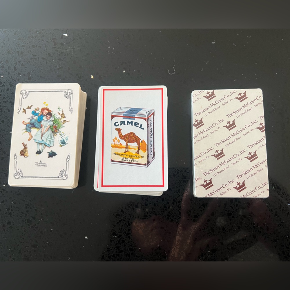 Camel, Norman Rockwell, The Stuart McGuire Co., Inc Playing Cards.